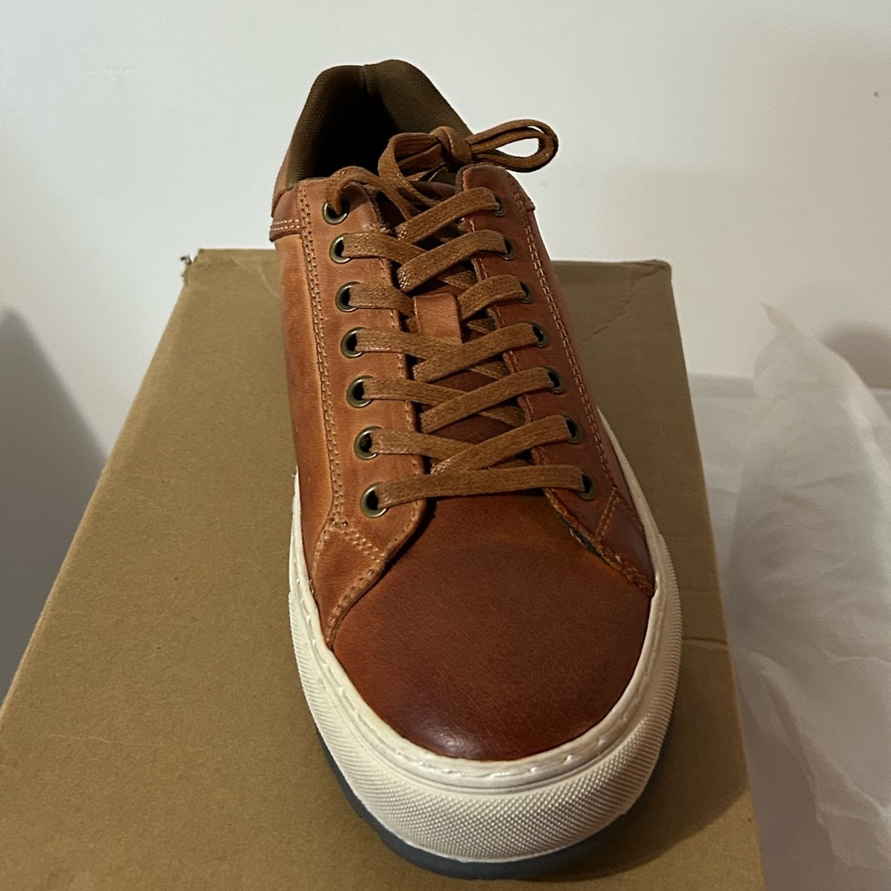 Jousen Men's Shoes Leather Casual Shoes for Men Fashion Sneakers Casual NWB